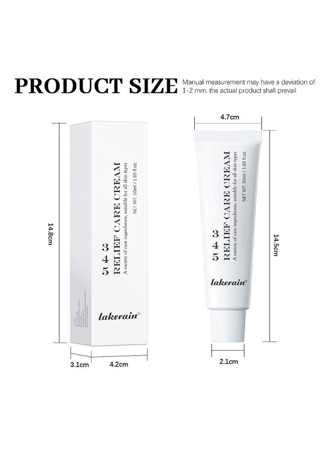 345 Relief Care Cream, Intensive Repair Cream, Improve Redness, Facial Soothing Moisturizing Cream - 50ML