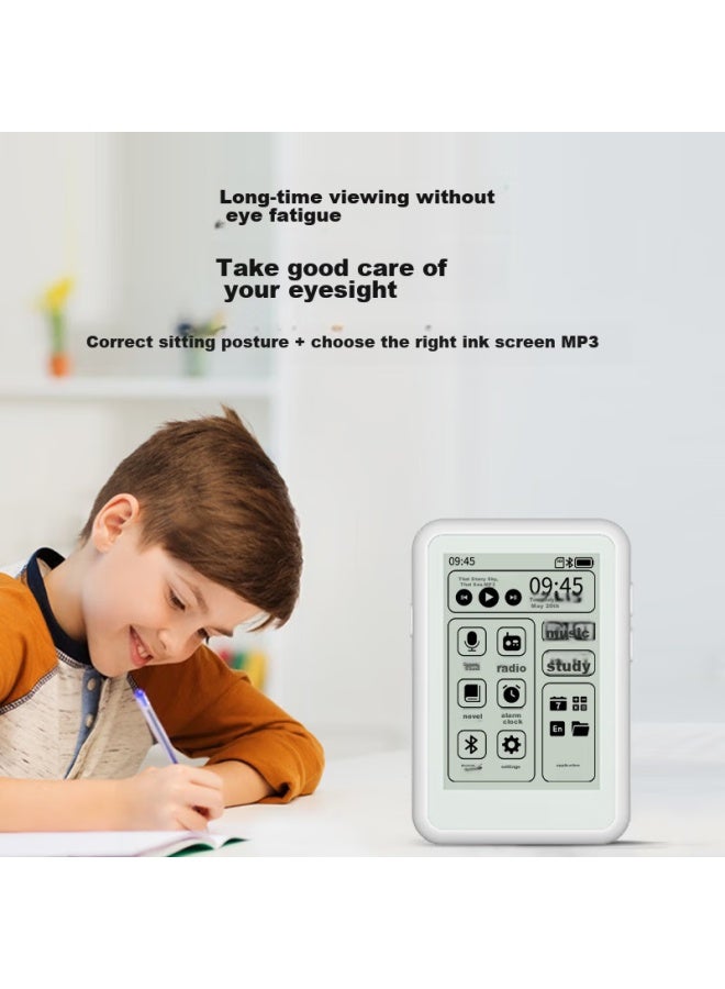 Aigo E-ink Screen Mp3/mp4 Player, Bluetooth 5.4, Lossless Music Portable Player, E-book Reader, English-chinese Dictionary For Students, White 807, 32gb - Image 5