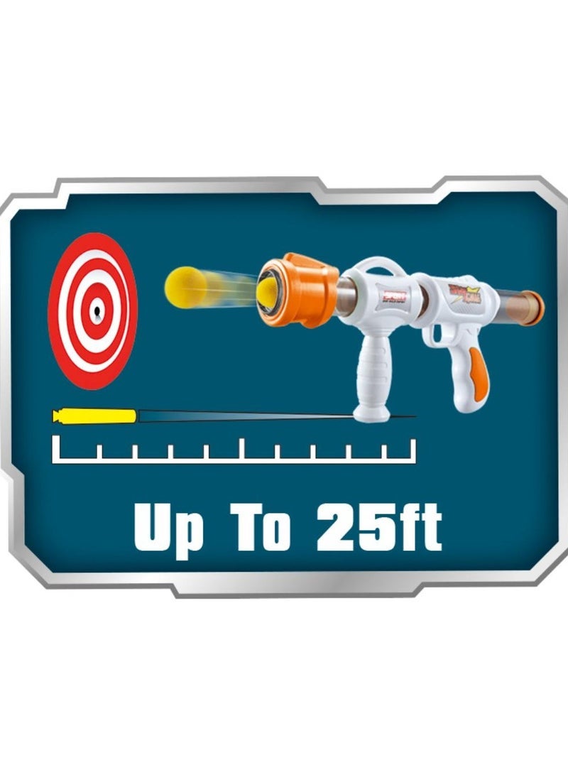 Power Joy بلاستر باور جوي شوتيرز X -7 مع 8 كرات من رغوة إيفا، قطعة متنوعة واحدة (قد يختلف اللون) | ألعاب أكشن | لعبة تفاعلية | بلاستر ألعاب | مسدس ألعاب يمكنه إطلاق النار لأكثر من 25 قدم! | هدية للأطفال والبالغين - Image 3