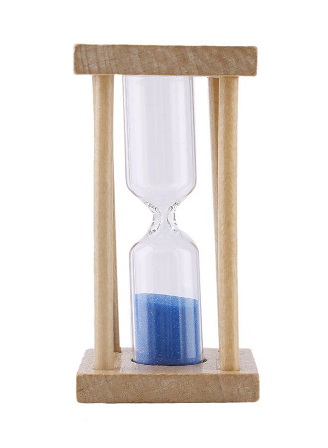 OUTAD Wooden Hourglass Sand Clock Timer Beige/Blue 85x42x42cm - Image 2