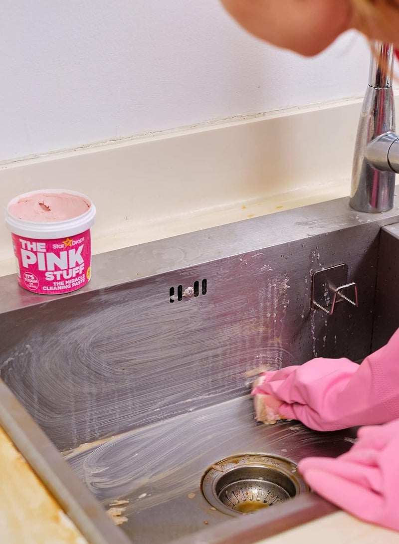 THE PINK STUFF The Pink Stuff Multipurpose Cleaning 850g Paste and Scrub Daddy All Purpose Yellow Cleaning Sponge Bundle (1 Pc Cleaning Paste And 1 Pc Cleaning Sponge) - Image 4