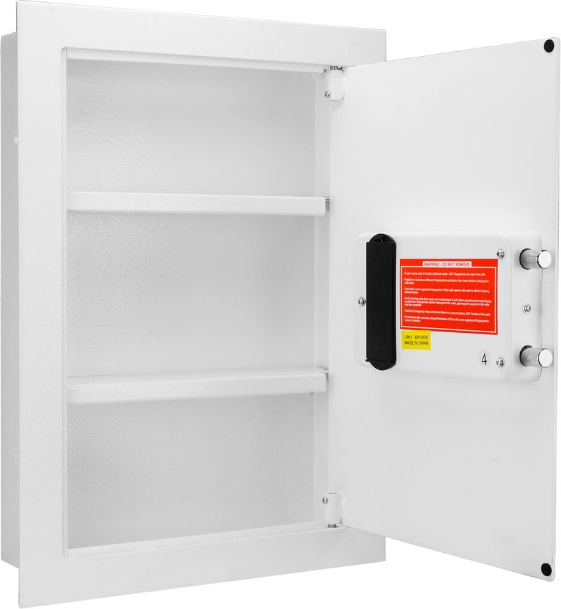 BARSKA Barska Biometric Fingerprint Digital Security Hidden In Wall Safe 052 Cubic Ft for Home  Office - Image 1