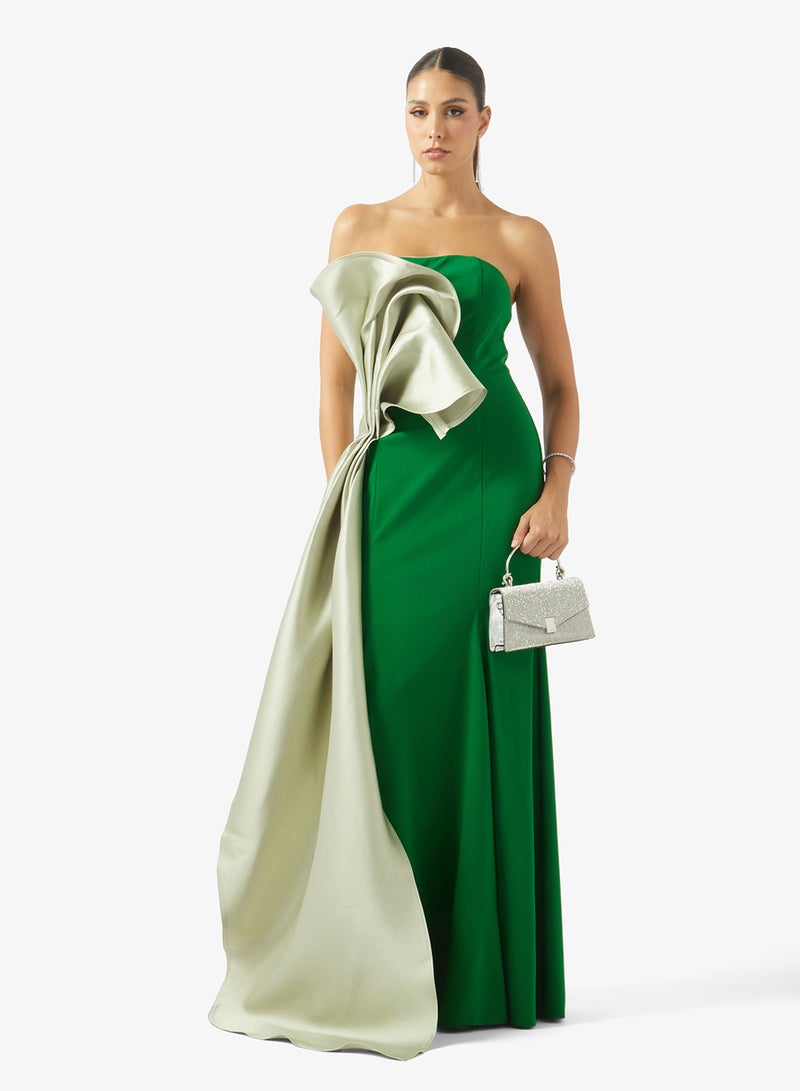 Iyra Draped Detailing Maxi Dress - Image 4