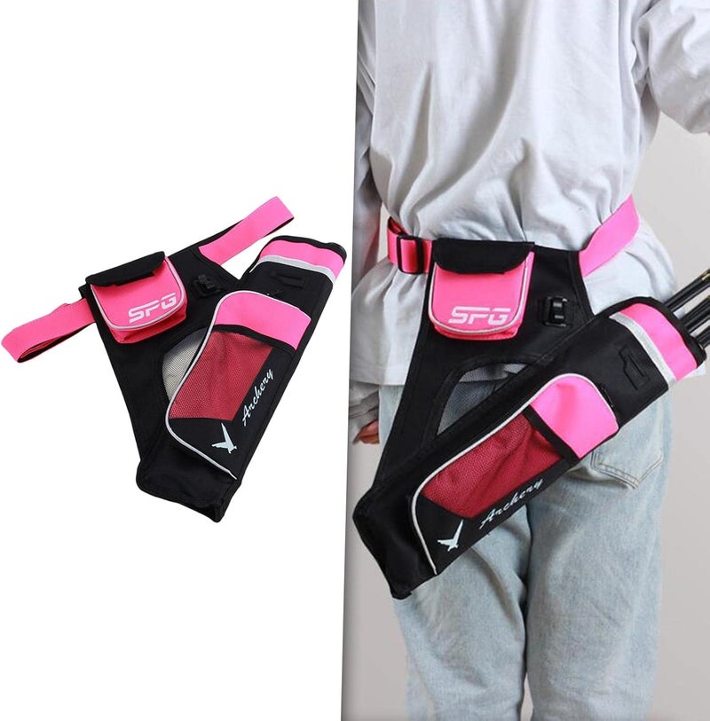 klarako Archery Arrow Quiver Waist Bag Holder W/Pockets Bow Pouch Holder for Accessories - Image 2