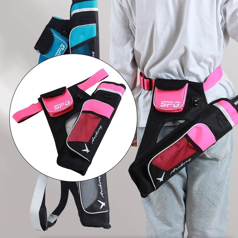 klarako Archery Arrow Quiver Waist Bag Holder W/Pockets Bow Pouch Holder for Accessories - Image 5