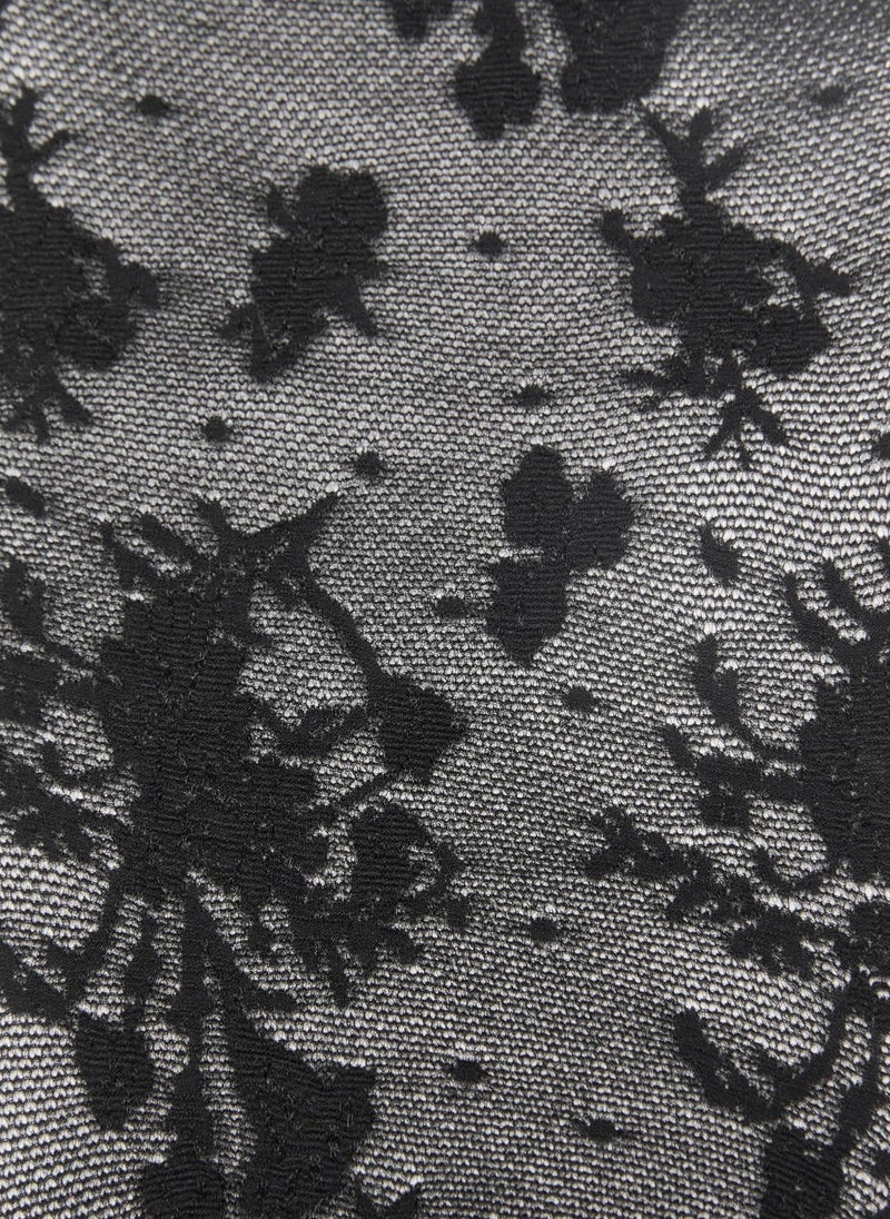 MANGO Casual Lace-Design Stockings  - Image 2