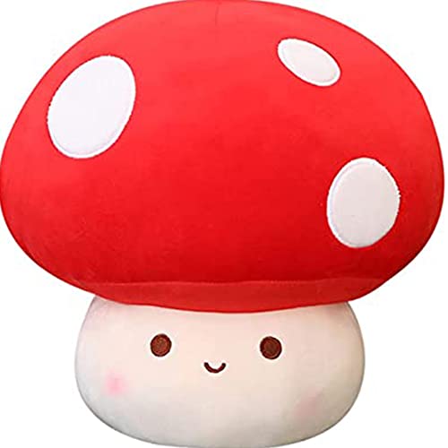 WeBingo Mushroom Plush Pillow 12 Inch Cute Large Mushroom Decor Stuffed Animal Plushies Stuffy for Girl Boy Kid Adult Giant Big Jumbo Soft Toy Gift for Birthday Christmas Valentines Day - Image 1