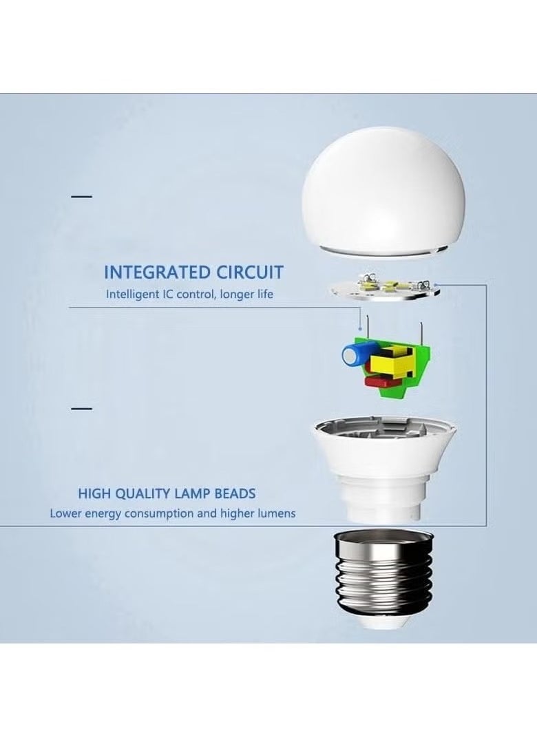 Generic Pack of 3 LED Light Bulbs – 9W Each for Bright & Efficient Lighting White Light with Long Lifespan & Energy-Saving Performance Perfect for Homes, Offices, Shops & Everyday Use  - Image 3