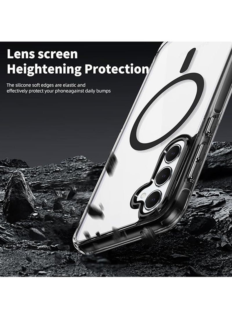 Generic - for Samsung Galaxy A55 5G Case [Compatible with Magsafe Wireless Charging] Yellowing Resistant Magnetic Back Cover Clear Samsung Galaxy A55 Rugged Best Phone Case - Image 1