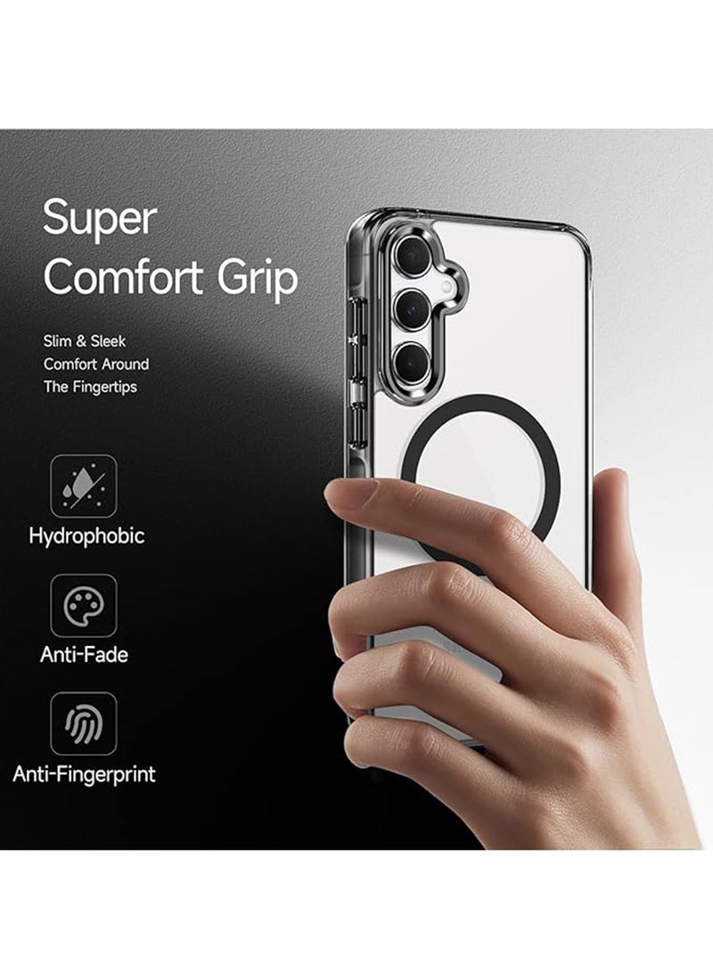 Generic - for Samsung Galaxy A55 5G Case [Compatible with Magsafe Wireless Charging] Yellowing Resistant Magnetic Back Cover Clear Samsung Galaxy A55 Rugged Best Phone Case - Image 1