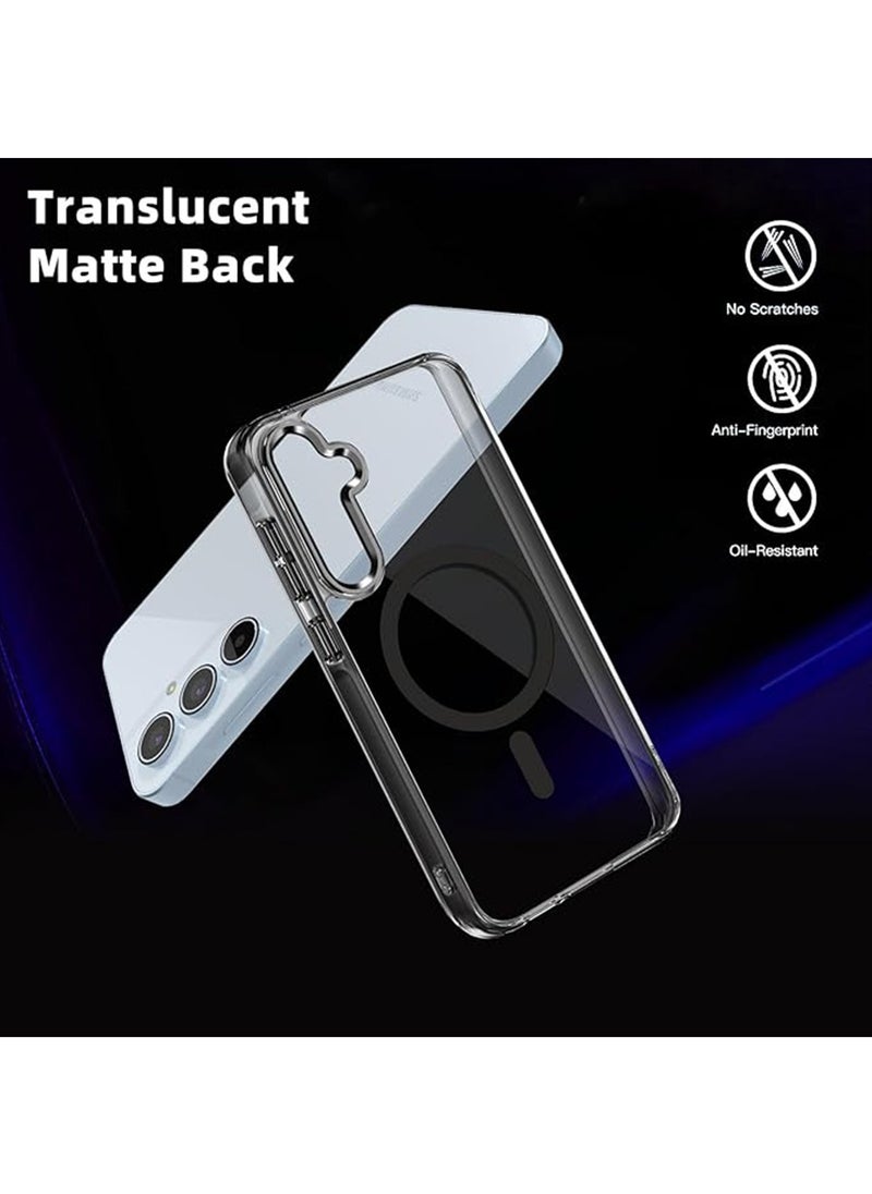 Generic - for Samsung Galaxy A55 5G Case [Compatible with Magsafe Wireless Charging] Yellowing Resistant Magnetic Back Cover Clear Samsung Galaxy A55 Rugged Best Phone Case - Image 1