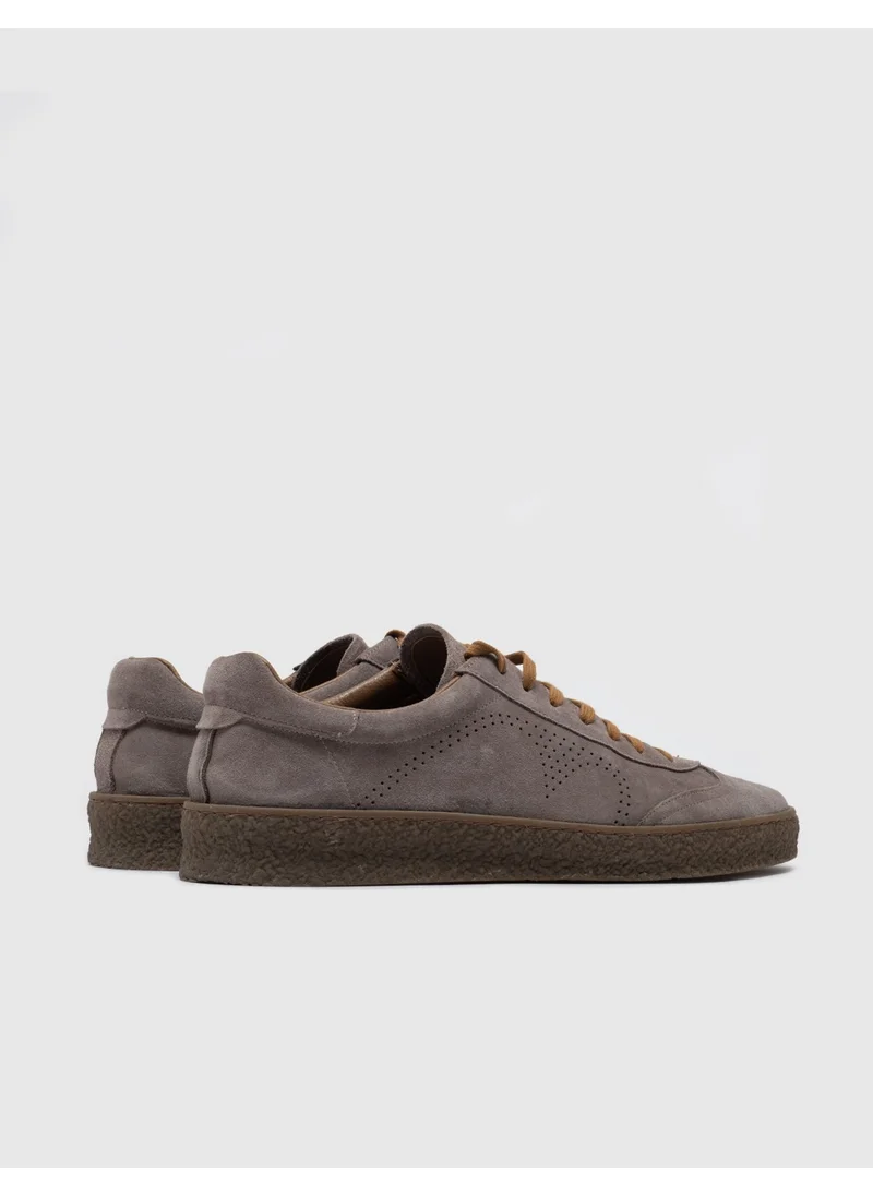 Cabani Men's Custom Made Lace-Up Sole Stitched Sneaker Shoes 292M1308 Mink