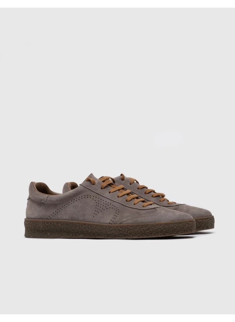 Cabani Men's Custom Made Lace-Up Sole Stitched Sneaker Shoes 292M1308 Mink