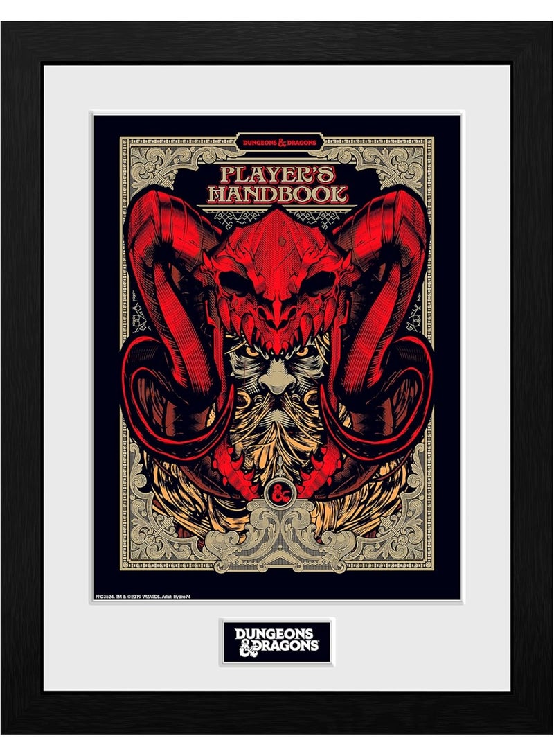 DUNGEONS & DRAGONS - Framed print "Players Handbook" (30x40)