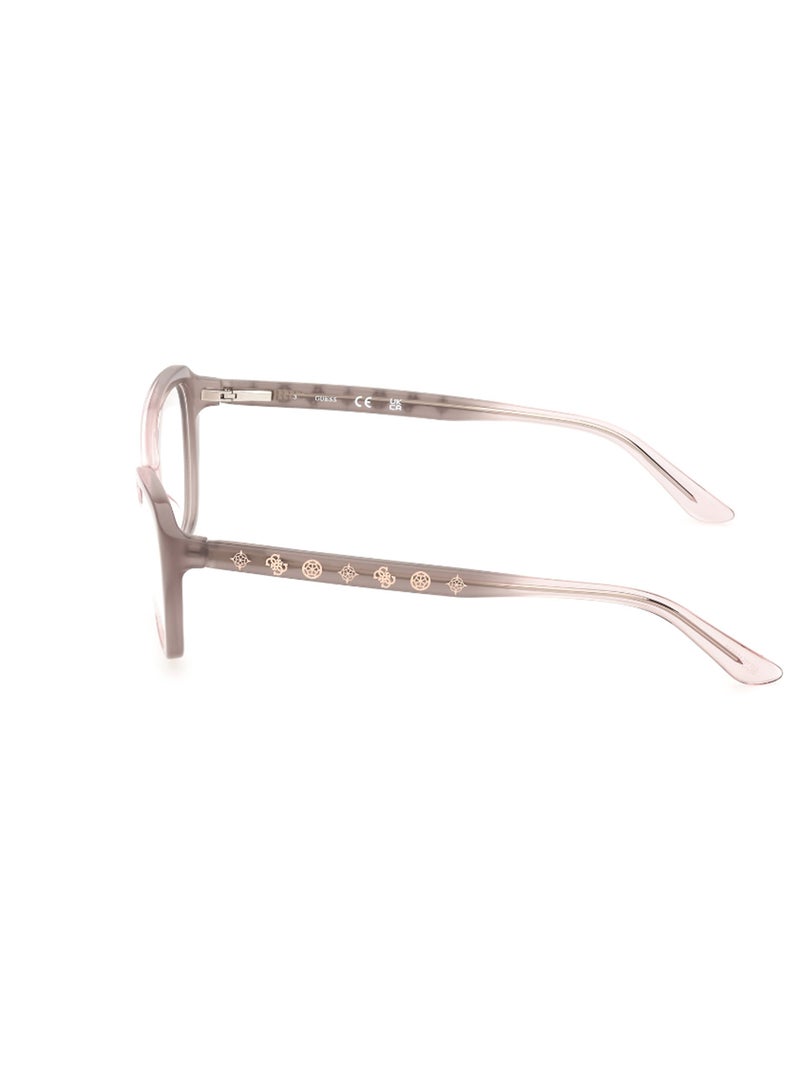 GUESS إطارات نظارات نسائية على شكل فراشة - GU5011502052 - حجم العدسة: 52 مم - رمادي - Image 2