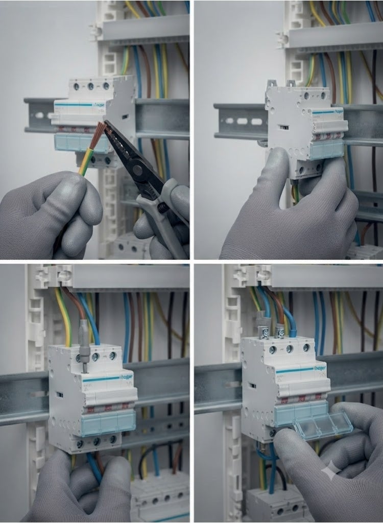 Hager 2Pole 40A Isolator Modular Break Switch SBN241N/SBN240 - Image 2