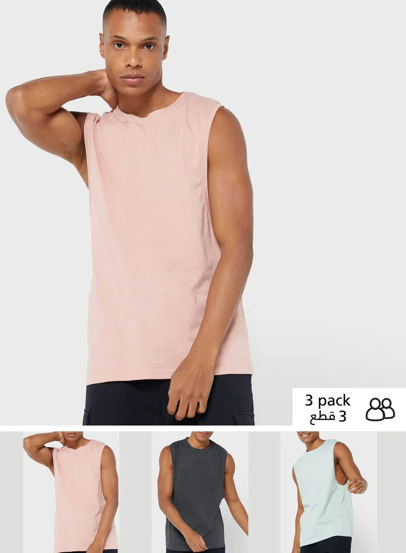 Seventy Five Basics 3 Pack Essential Vests