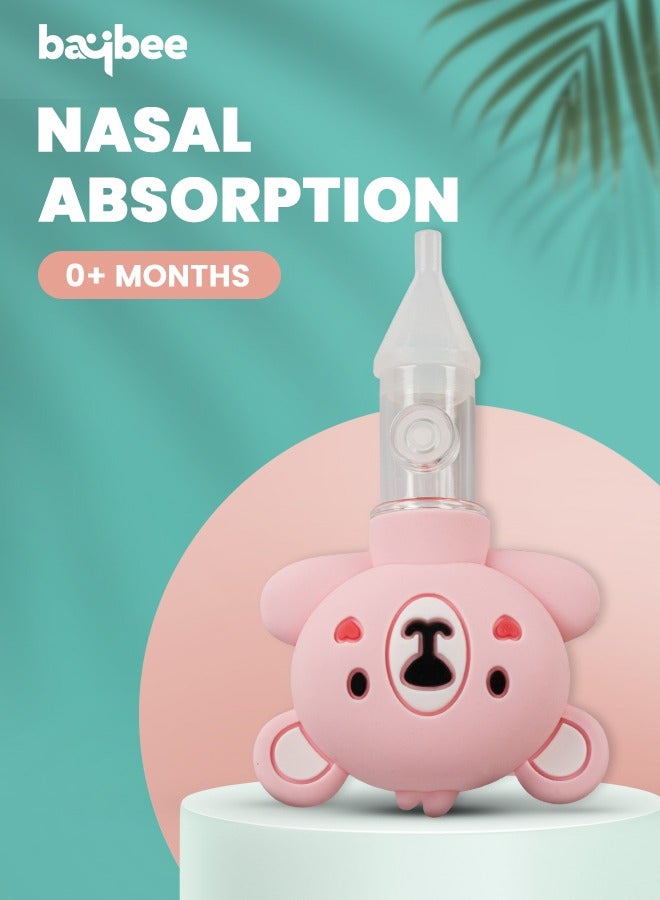Baybee Newborn Nasal Aspirator for Babies Silicone Nose Cleaner Baby Snot Device Kids Reusable Cold Relief Vacuum Nasal Mucus Aspirator, Anti Reflux Protection Relieves for Infants - Image 5
