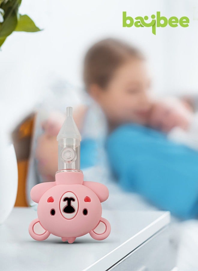 Baybee Newborn Nasal Aspirator for Babies Silicone Nose Cleaner Baby Snot Device Kids Reusable Cold Relief Vacuum Nasal Mucus Aspirator, Anti Reflux Protection Relieves for Infants - Image 3