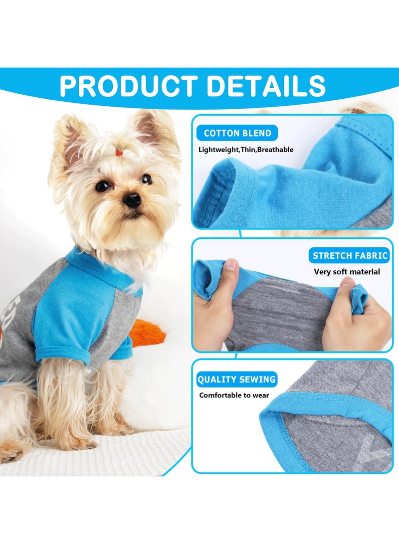 erorex Male Dog Shirts - Small Dog Clothes for Boys - xs Puppy Clothes - Dog Shirt Pack of 4 - Dog Tshirts Outfits for Small Dogs - Chihuahua Clothes (4PC/Love,Free Kisses,Babe,EAT Sleep, X-Small)  - Image 3