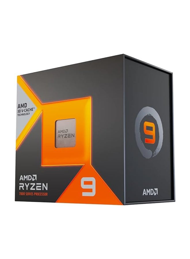 اي ام دي Ryzen 9 7900X3D 4.4GHz L2 L3 AM5 Desktop Processor Boxed ‎Black - Image 1