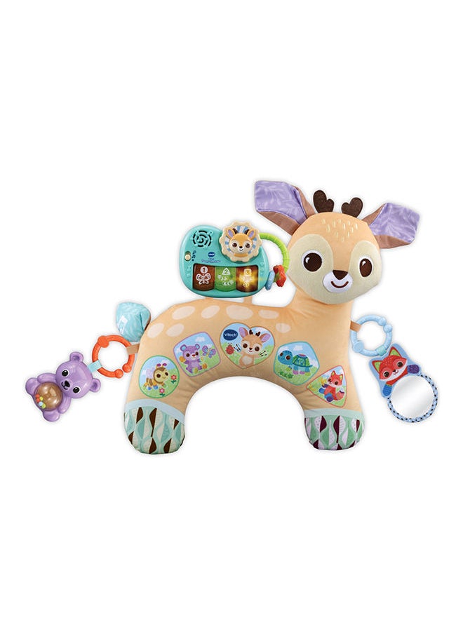 vtech Baby 4-In-1 Tummy Time Fawn, Sensory Animal Baby Pillow With Lights  - Image 2