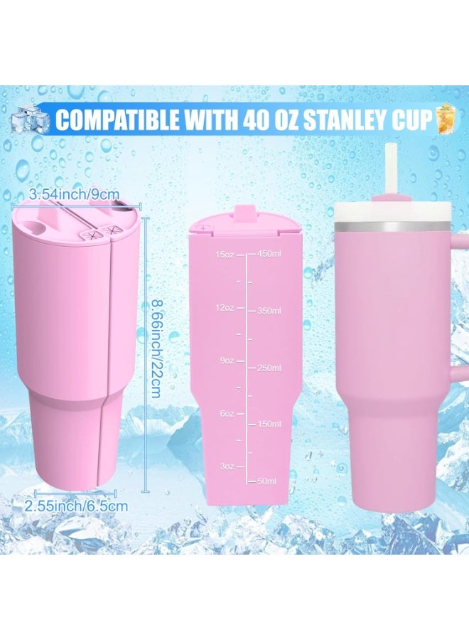 2-in-1 Drink Separator for Stanley Cup 40 oz, Silicone Liner Divider for Dual-Sided Drink, Reusable Liner Separator Compatible with 40 oz Tumbler - Image 4