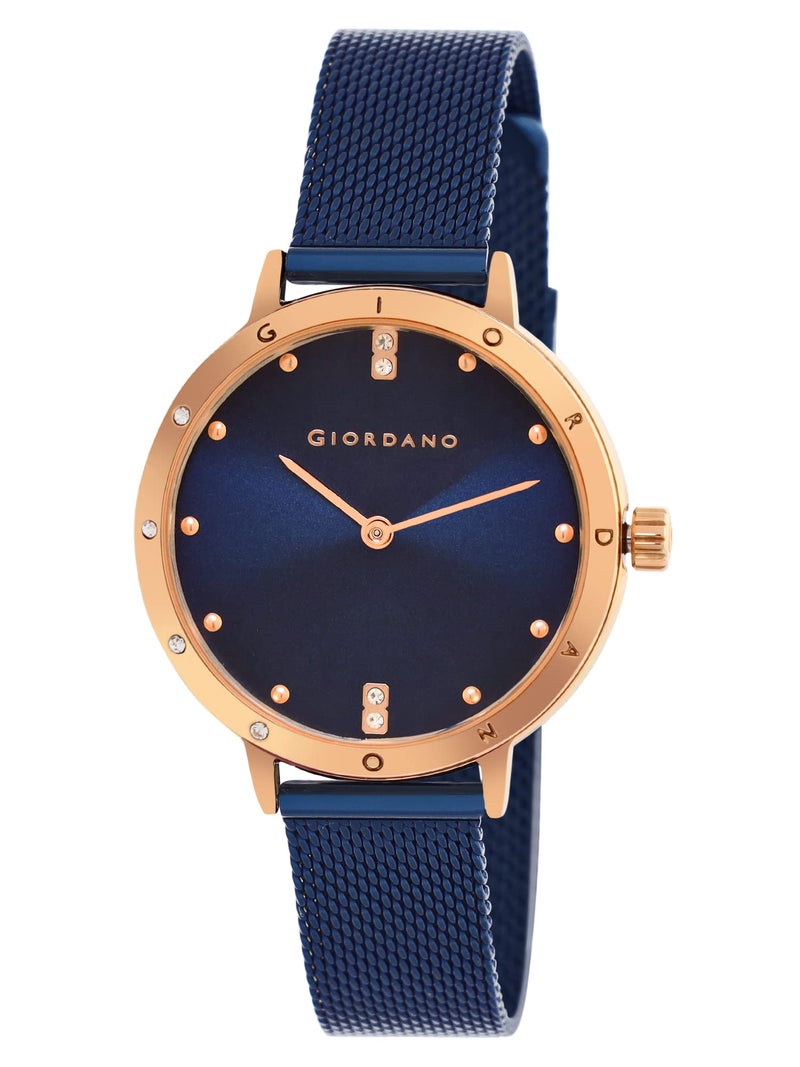 Giordano Designer Analog Women's Watch Metal Strap Diamond Studded Classic-A2085 - Image 2