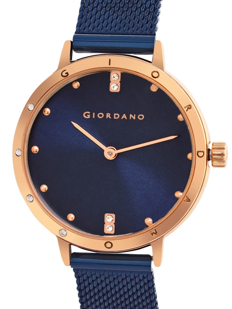 Giordano Designer Analog Women's Watch Metal Strap Diamond Studded Classic-A2085 - Image 3