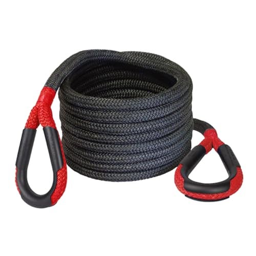 Bubba Rope Power Stretch Recovery Rope, 7/8” x 30 ft. – Heavy-Duty Vehicle Recovery Rope: 28,600 lbs. Breaking Strength - Red - Image 1