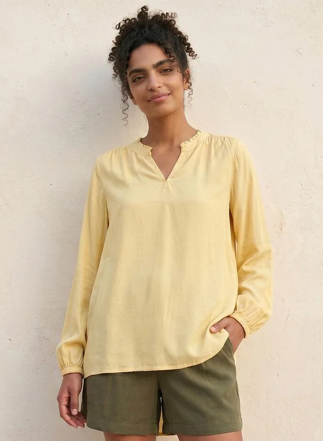 سبلاش فيڤ Basic Viscose Top High-Low Hem