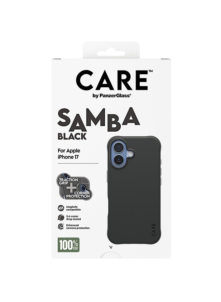 PanzerGlass CARE Fashionable Case Samba with MagSafe iPhone 17 - Black - Image 4