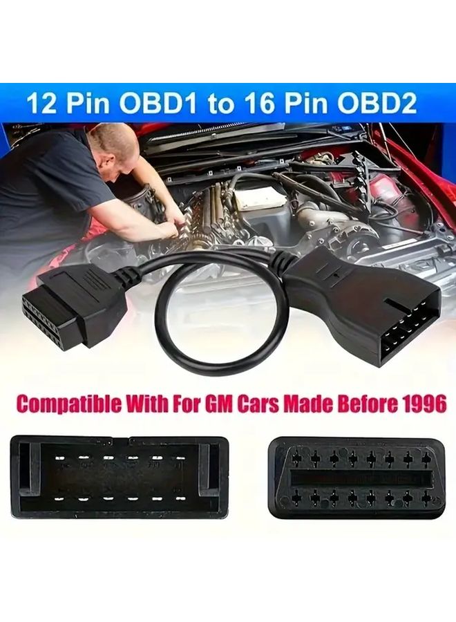 كابل محول OBD1 إلى OBD2 لسيارات GM، محول 12 إلى 16 سنًا للسيارات المصنعة قبل عام 1996، متوافق مع أجهزة الفحص التشخيصي، قطعة واحدة. - Image 4