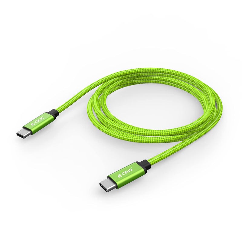 CBUS 10ft Heavy-Duty Braided USB C to C Fast Charging Cable Compatible with iPhone 15/Pro/Max/Plus, iPad Pro/Air, Samsung S23/S22/S21 Ultra, Motorola, Google Pixel, USB Type C Cord (Green) - Image 1