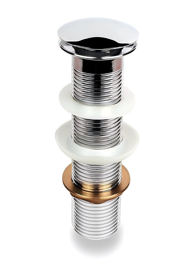Carnival Heavy Quality Full Brass Chrome Finish 6" Inch Full Thread Pop Up Waste Coupling 32mm For Wash Basin | Wash Basin Drain - Image 1