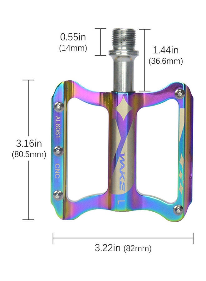 NIBEMINENT 2-PIece Aluminum Alloy Bicycle Pedal Model A - Image 4