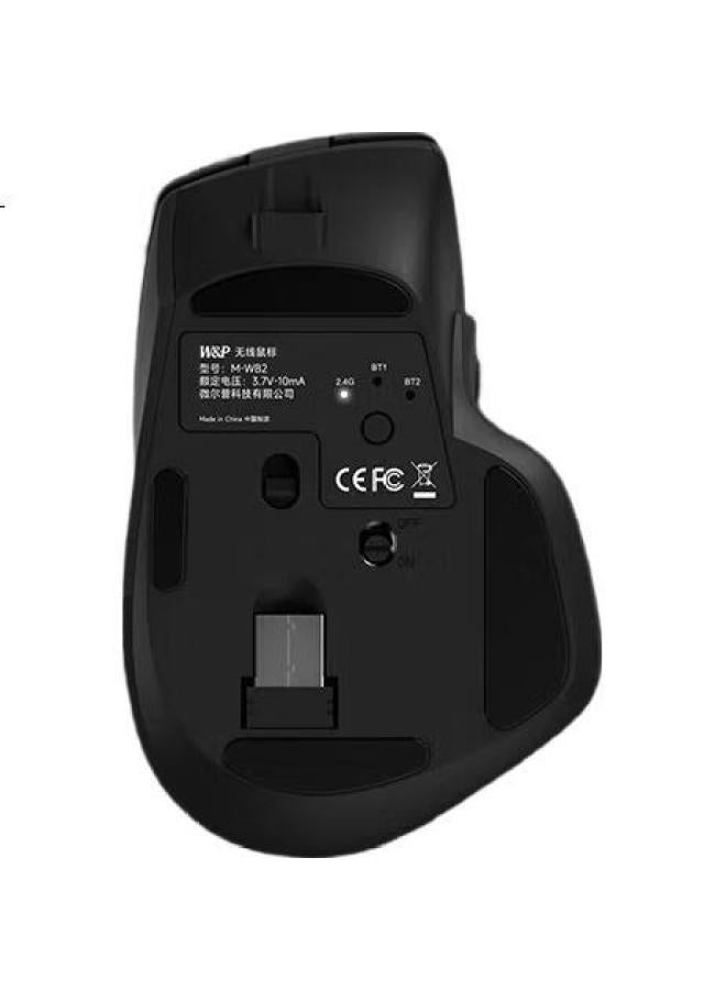 WP Wireless Silent Mouse, Tri-Mode Bluetooth Ergonomic Business Office Portable Rechargeable, Compatible With Apple Mac Huawei Desktop Laptop Tablet Computers - Image 3