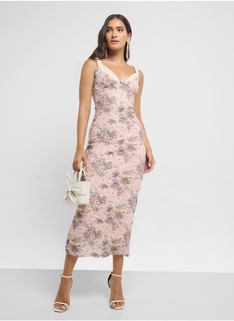 ELLA Floral Print Dress  - Image 4