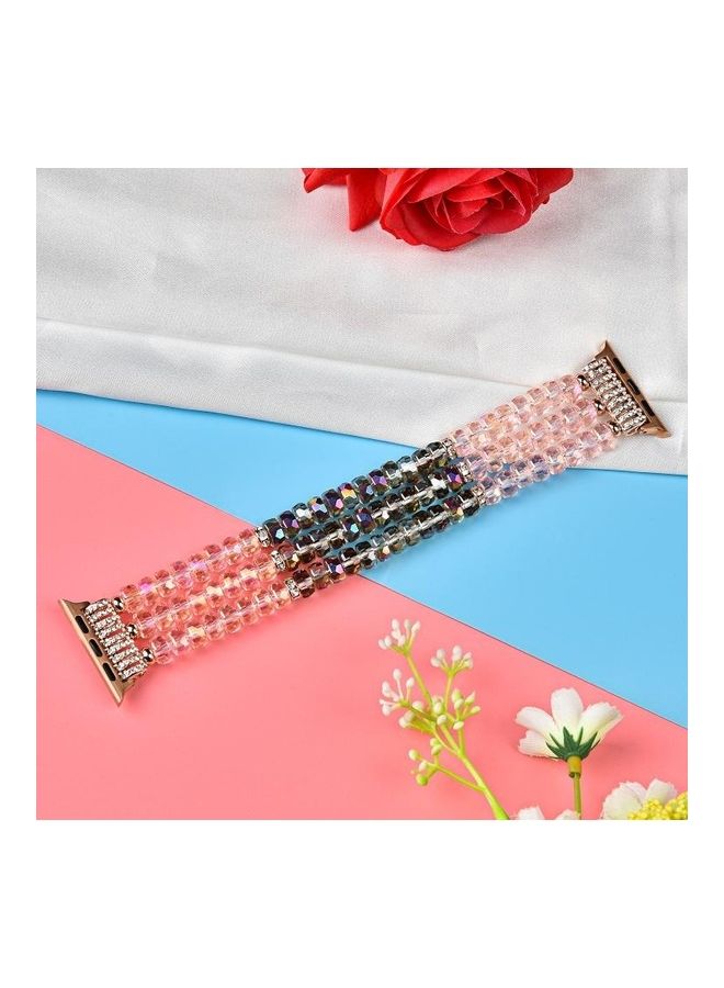 NIBEMINENT Replacement Watchband For Apple Watch Crystal Pink - Image 5