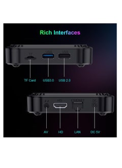 Android 13.0 TV Box, HK1 RBOX 4GB RAM 128GB ROM RK3528 Quad-Core WiFi6 2.4Ghz/5.8Ghz BT5.0 8K HDR10+ Ultra HD USB3.0 with 2.4Ghz Mini Wireless Keyboard Smart player