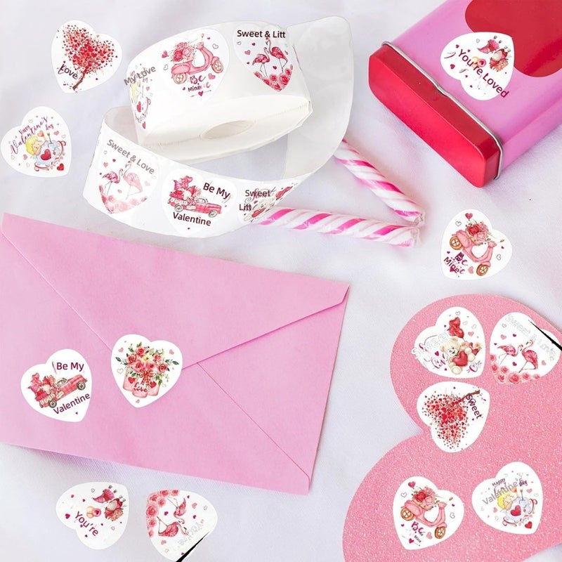 Spot wholesale, rolled Valentine's Day heart-shaped love roses, stickers, gifts, wedding, commercial decoration,  stickers - Image 4