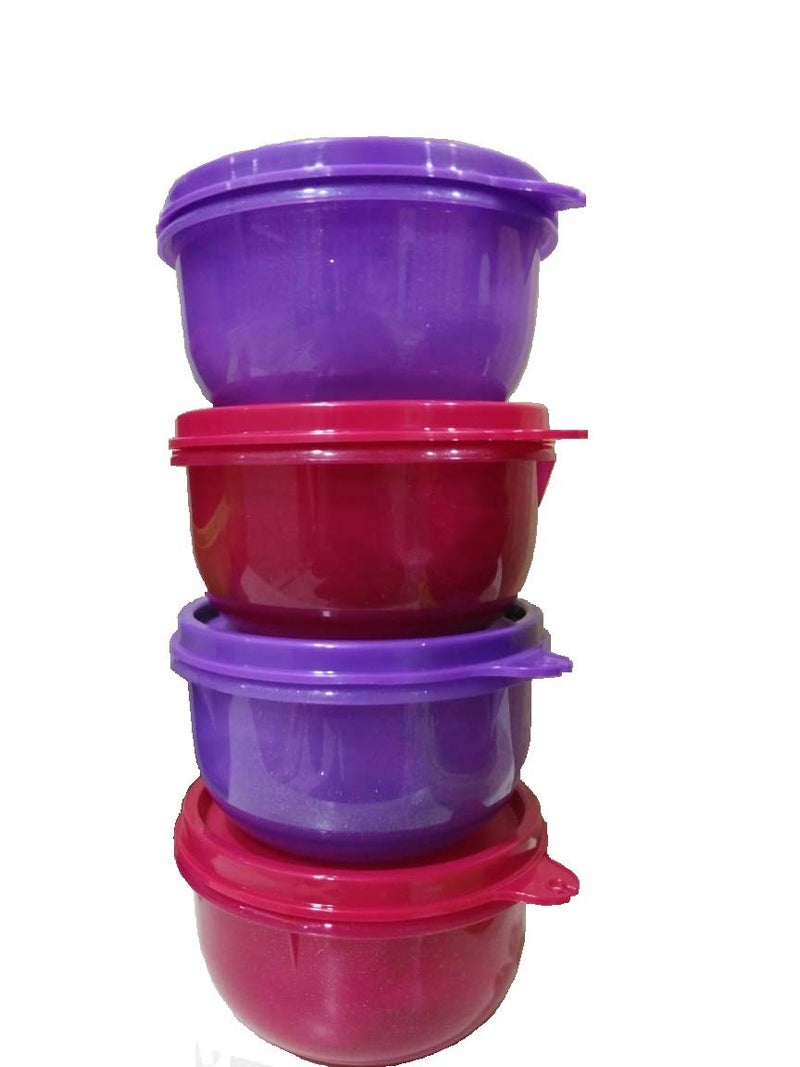 Tupperware Plastic Container Lunch Box 250 ml 4 Pieces