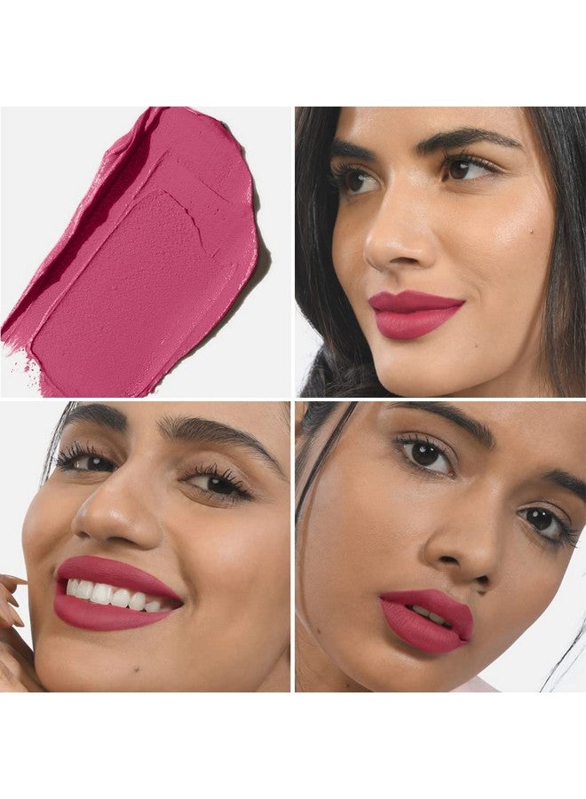 KIRO Lush Moist Matte Lipstick Tulip Bloom (Fresh Pink), 4.2 Gm, Smudgeproof, Long Lasting, Matte Lip Stick, Vegan, No Paraben, Jojoba Oil, Cocoa Butter, Non Toxic Lipstick For Intense Pigmentation - Image 4