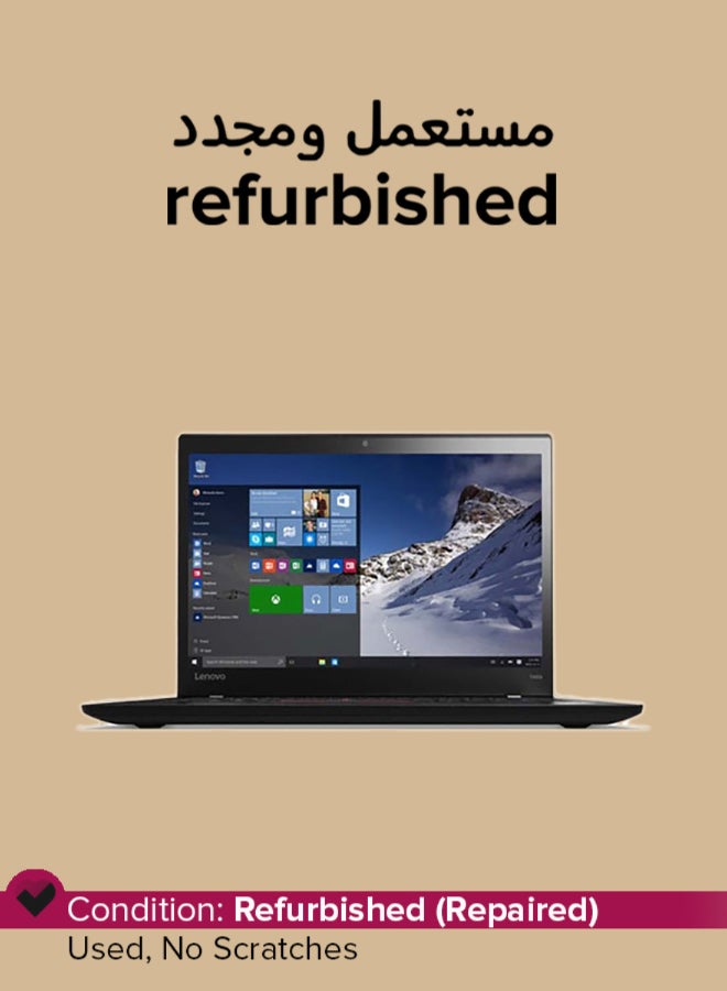 Refurbished - Thinkpad T460S Laptop With 14-Inch Full HD Display,Intel Core i5 Processor/6th Gen/8GB RAM/256GB SSD/Intel UHD Graphics/Windows 10 Pro English Black