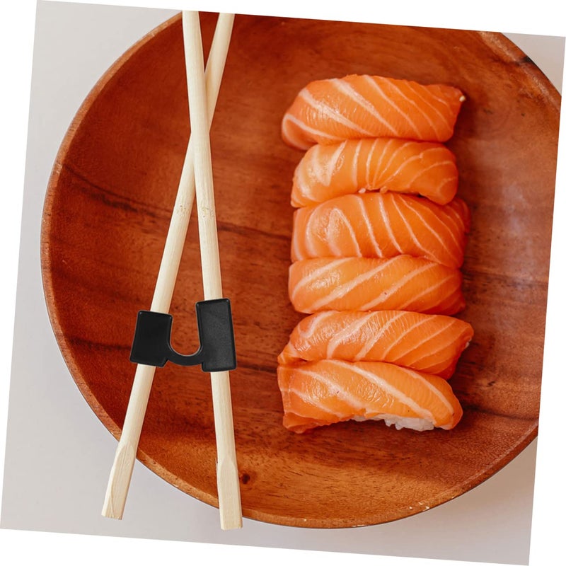 Red Plastic Chopstick Training Covers 6pcs Non Slip Holders for Beginners Learning - Image 4