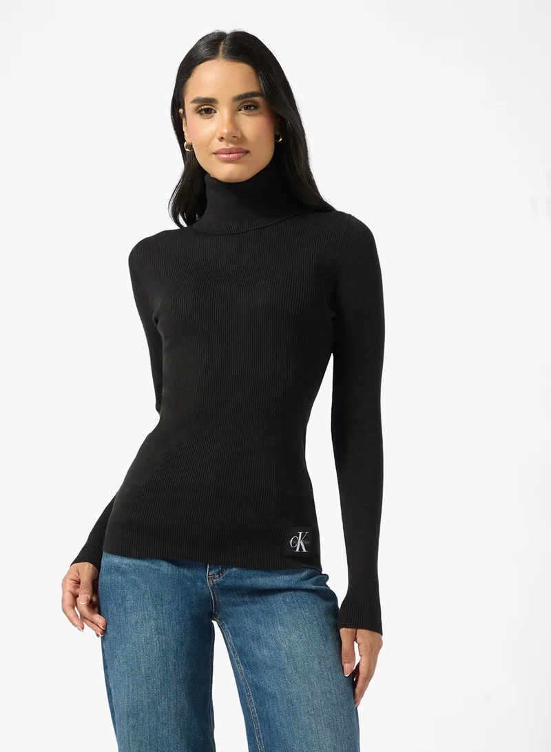 كالفن كلاين جينز Essential Roll Neck Sweater