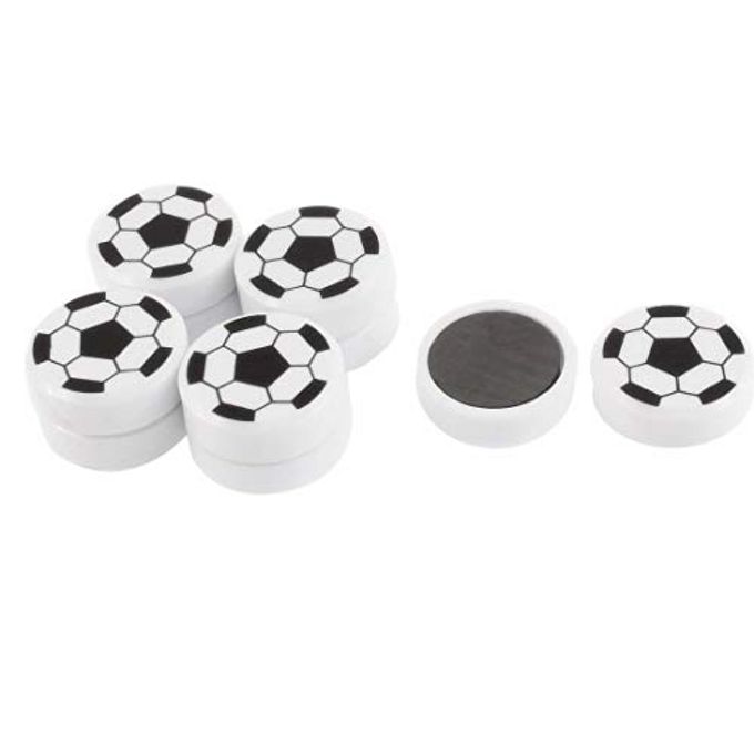 XMHF Football Shape Magnetic Sticker Round Soccer Refrigerator Whiteboard Fridge Magnet 10pcs - Image 5