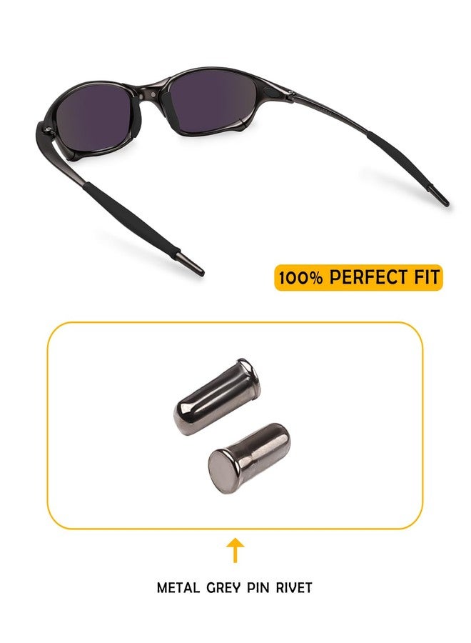 LenzProse 2 Pairs Metal Grey Nose Bridge Pin Rivet Replacement for Oakley X Metal XX/X Metal Penny Frame - Image 3