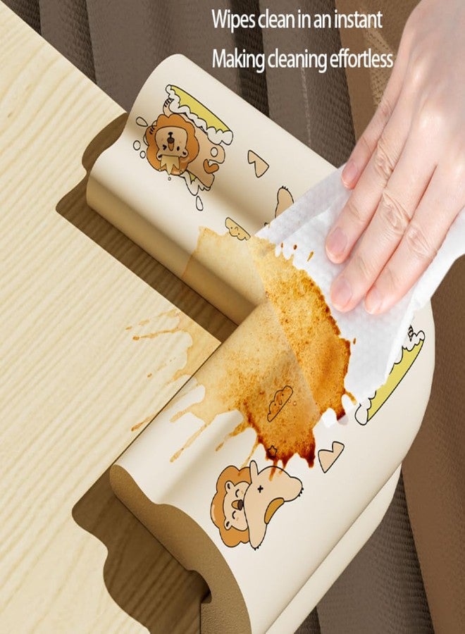 Agabani Cloud Style Anti-Collision Edge Guard Strip Baby Safety Corner Protector Roll Self-Adhesive Furniture Edge Bumper Flexible Shockproof Table Corner Guard for Kids Cartoon Lion Design (Cream) - Image 4
