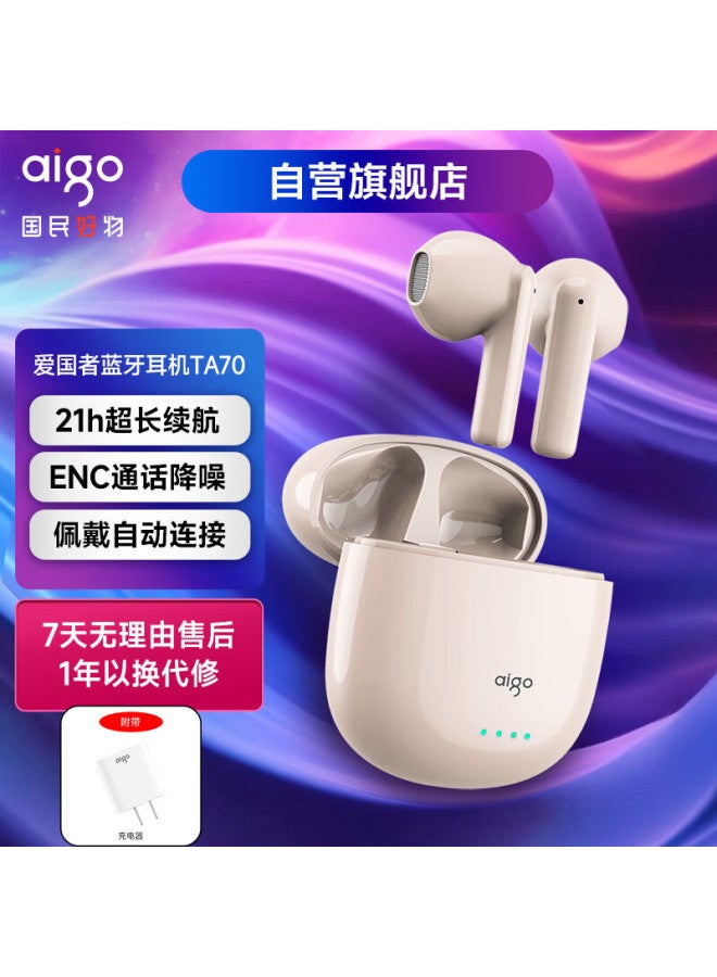 aigo In-ear Tws Bluetooth Earbuds Wireless Noise Cancelling Wear Comfortable Running Sports Bluetooth Headphones - Image 2